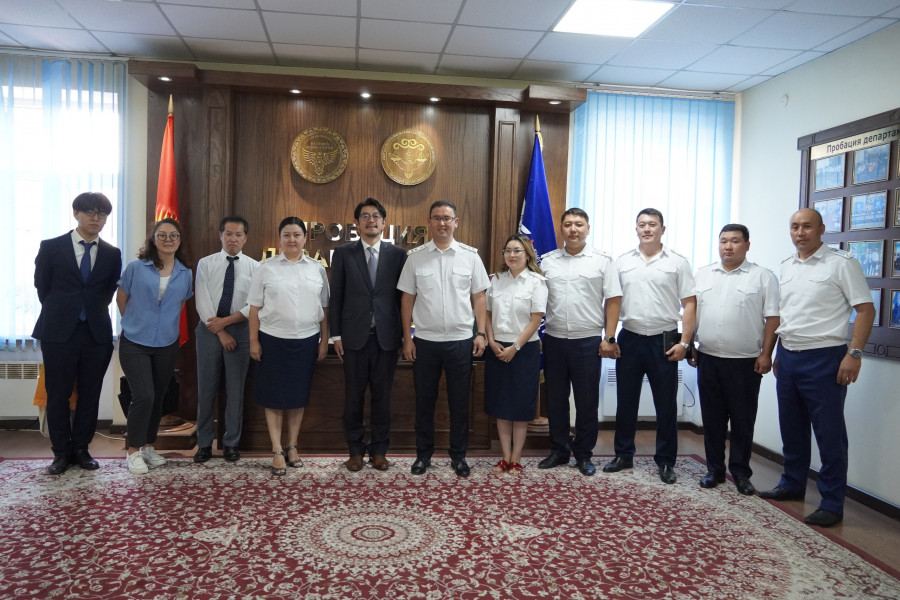 Пробация в Кыргызстане - Представителей Министерства юстиции Японии в Кыргызской Республики посетили Департамент пробации